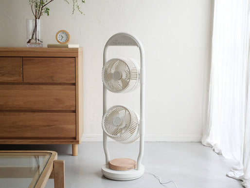 【moku./モク】2つのファンで自由に風を送るダブルマルチファン