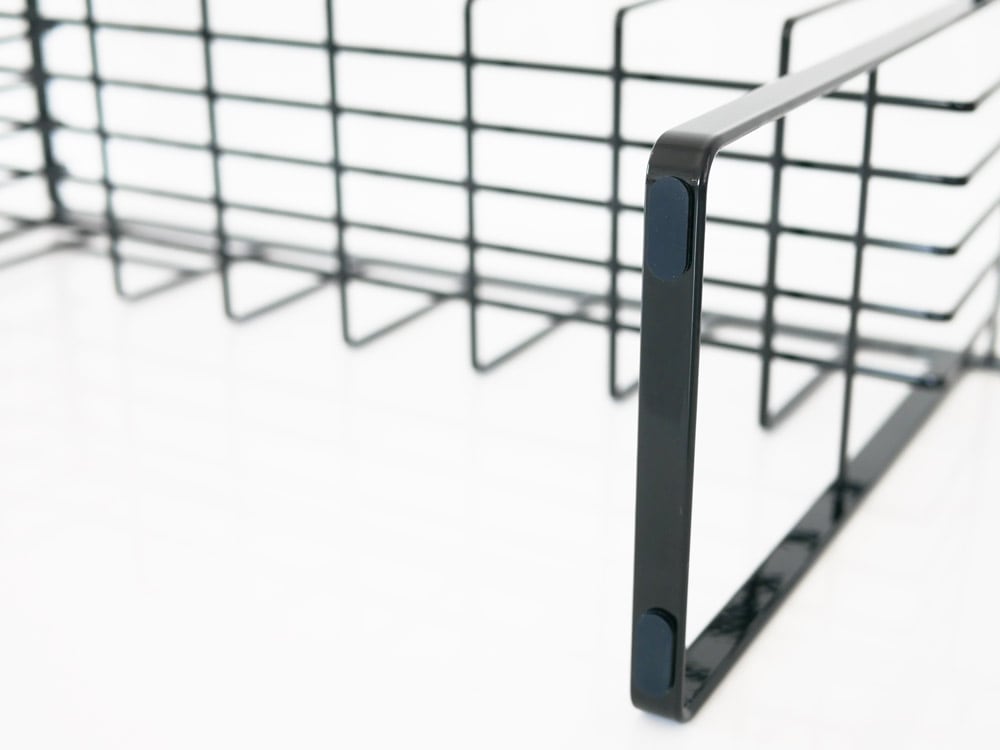 タワー2段スリムスチール水切りバスケット