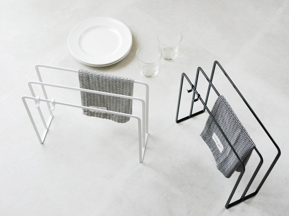 YAMAZAKIタワー布巾ハンガー、スチール製フック付き