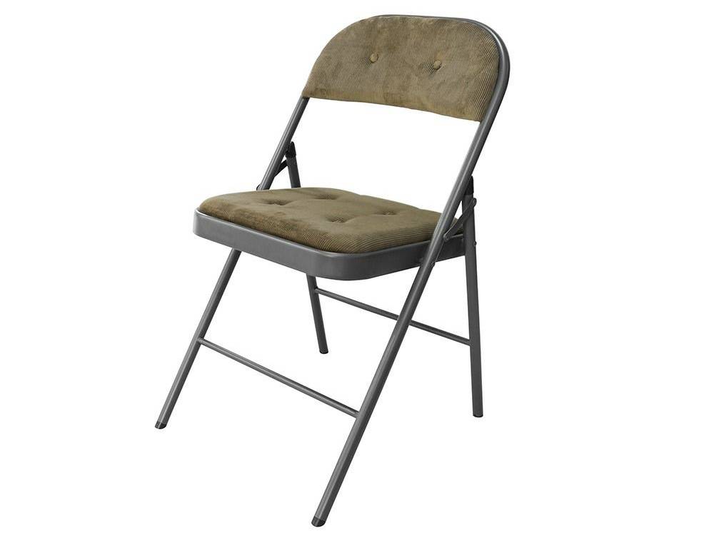 グレーの折りたたみアウトドアチェア