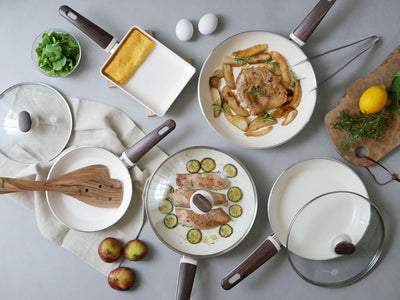 【GREENPAN/グリーンパン】ウッドビー フライパン/ガラス蓋