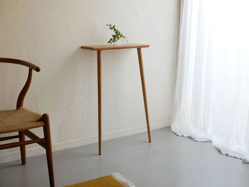 【Comore Sun】チーク立てかけコンソールテーブル