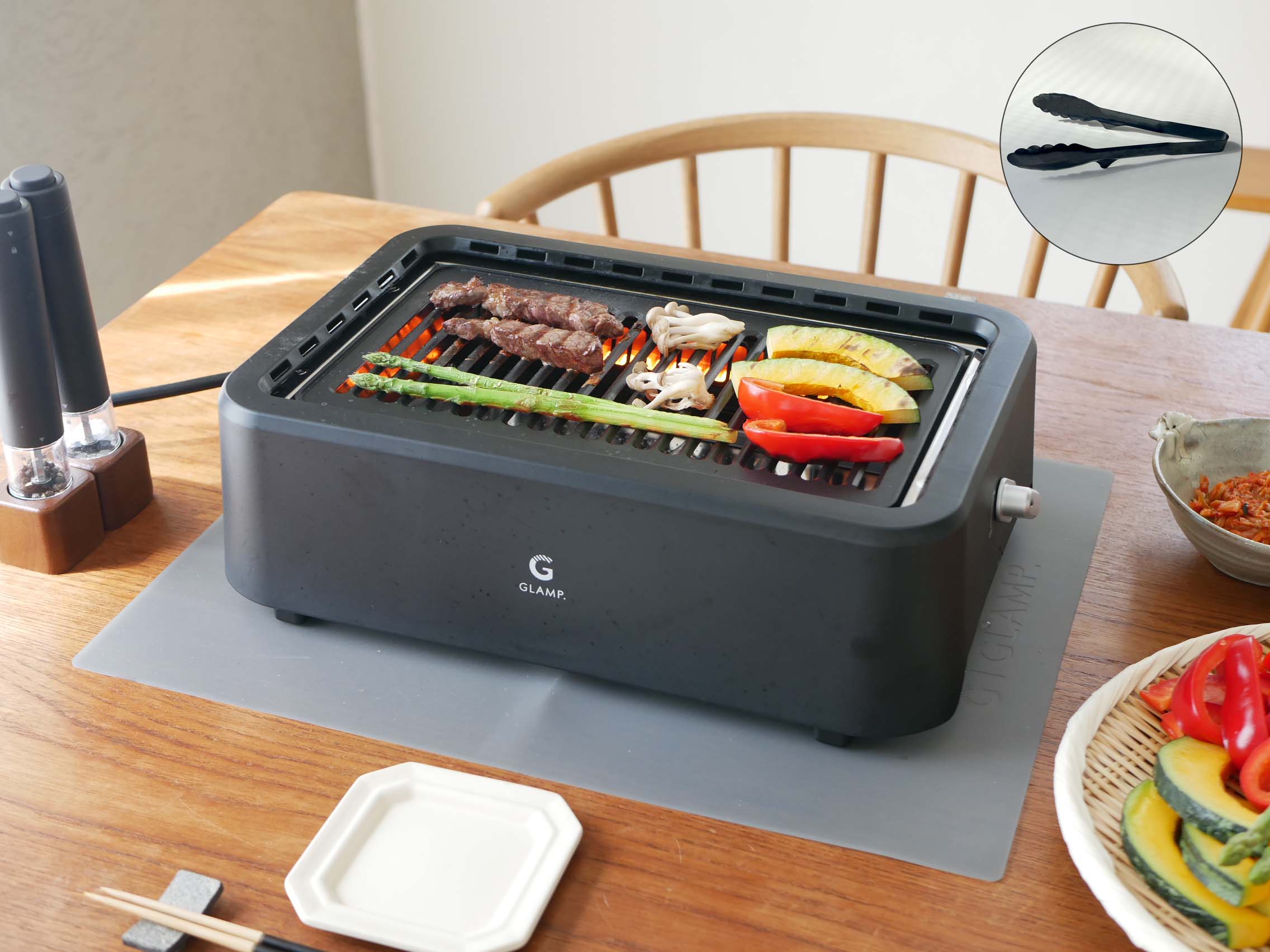 ノベルティ付》【GLAMP./グランプ】遠赤外線でじっくり 超少煙グリル