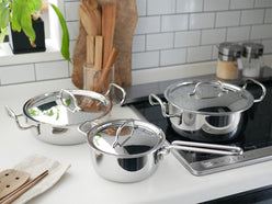 15年保証の日本製ジオプロダクト蓋付き片手鍋16cm