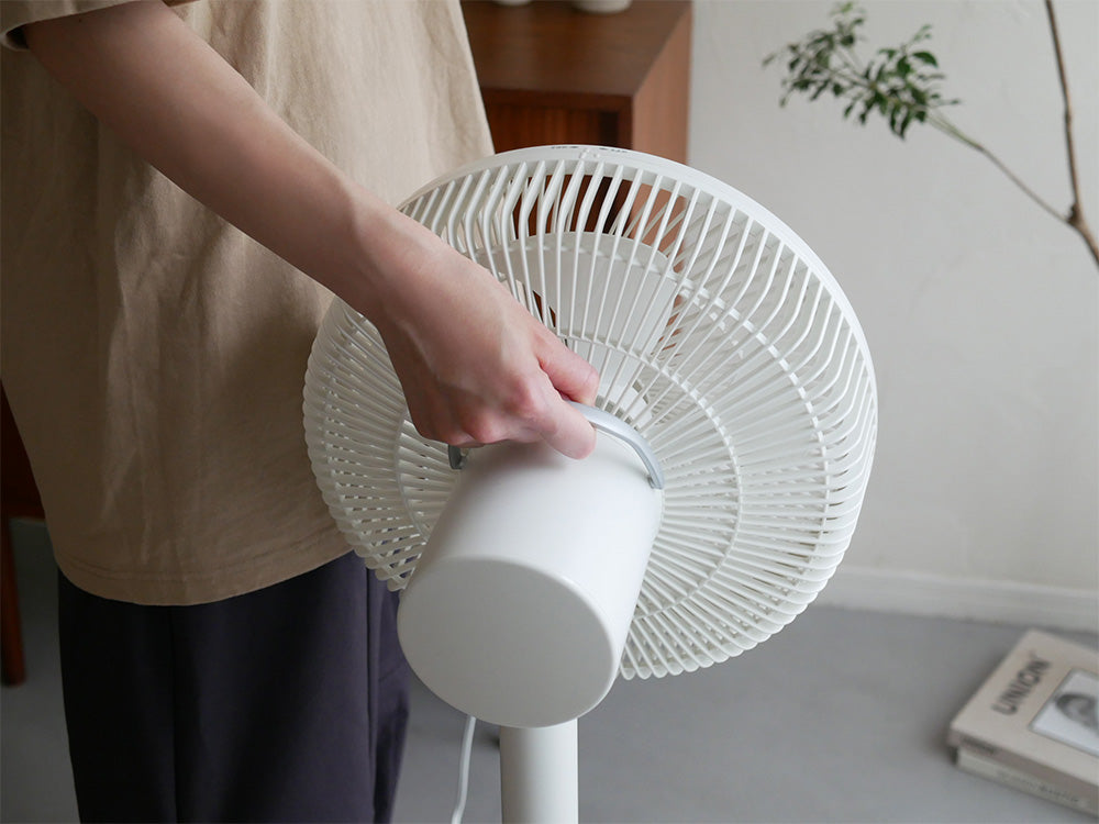 sirocaシロカの人認識センサー付きダークグレーDC扇風機、8段階風量設定可能な家庭用プラスチック製ファン