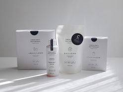 【木村石鹸】ずぼらセットのパッケージ。銀色のラベルが貼られたプラスチック製ボックスに複数の洗浄剤が収納されています