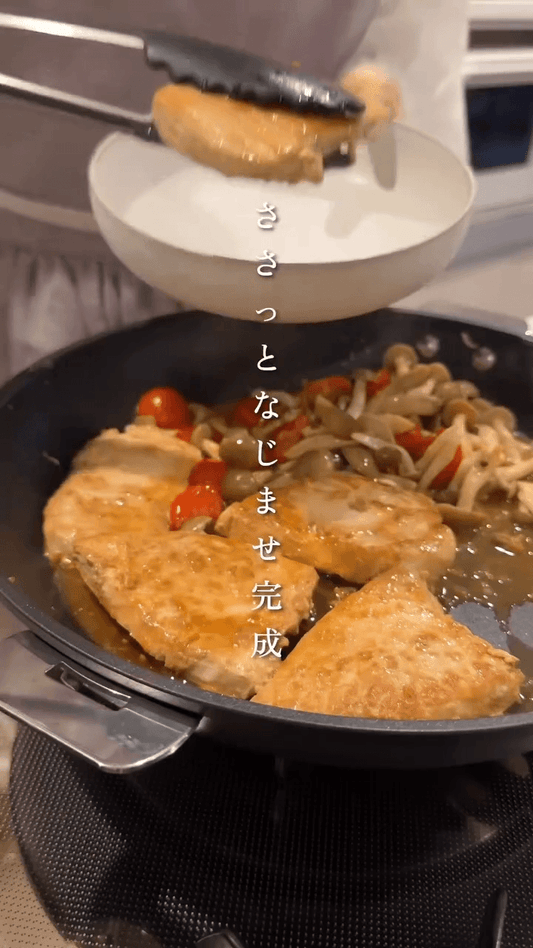 20分で3品ごはん♪めかじきのバターソテー＆卵スープ＆生野菜の中華あえ