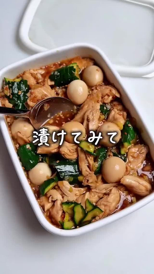 レンジで簡単！漬けささみ🧡