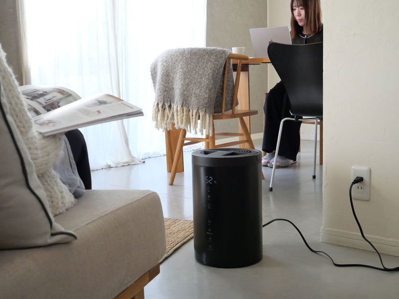 【THREEUP/スリーアップ】たっぷりうるおす 多機能スチーム加湿器 スチームポット 4L