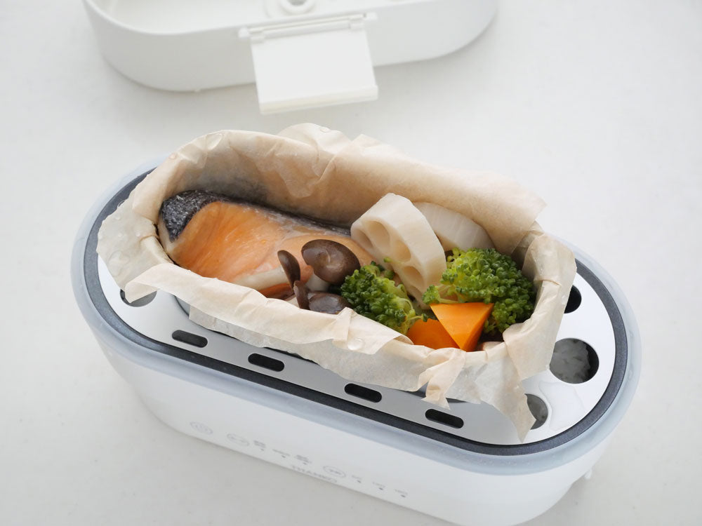 真空炊きで美味しく炊ける「真・2段式弁当箱炊飯器」