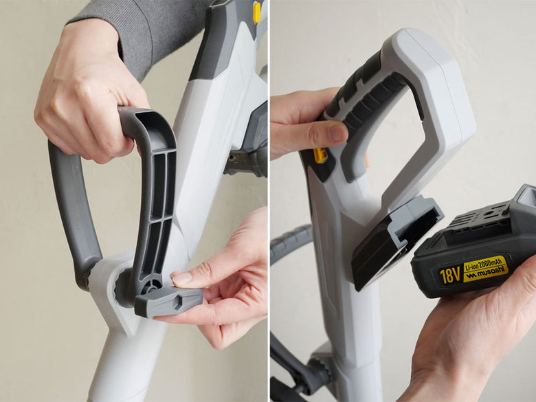 【musashi/ムサシ】コードレス軽量 除草バリカン