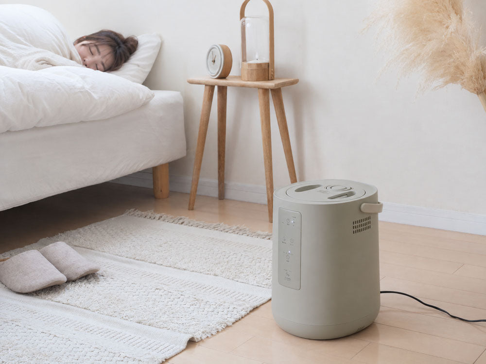 THREEUP/スリーアップ】お部屋になじむスチーム加湿器 スチームポット