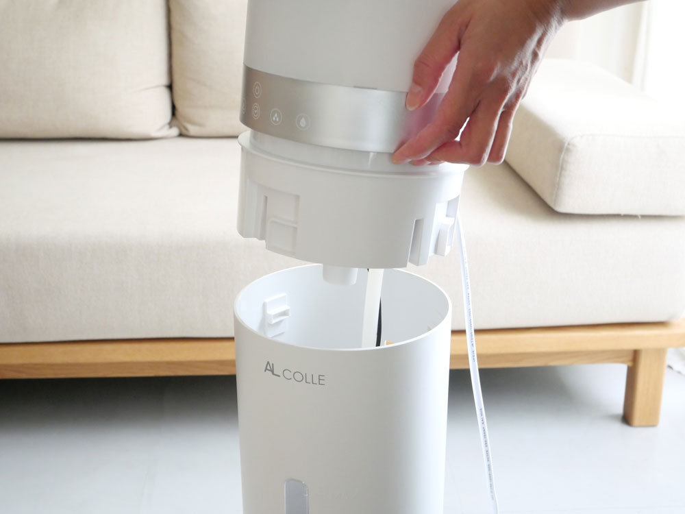 【AL COLLE/アルコレ】大容量タワー型ハイブリッド加湿器