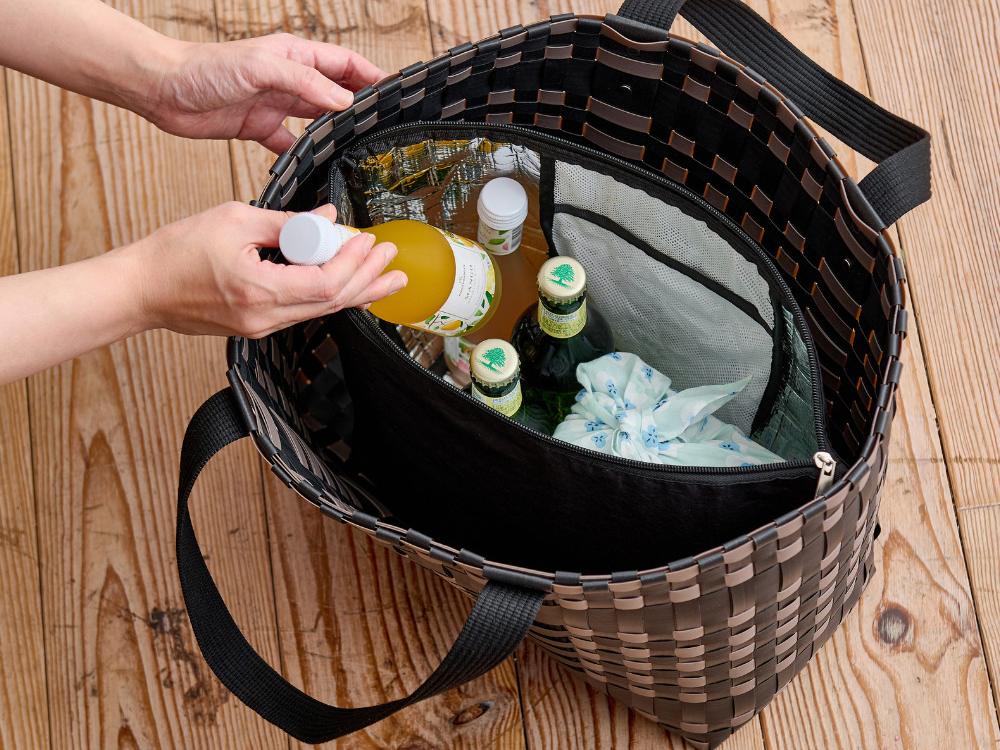 【shesay/シセイ】大人ピクニックに持って行きたい保冷ポーチ付きバッグ