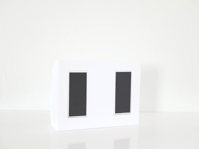 白色の洗濯機横用マグネット収納ポケット3段