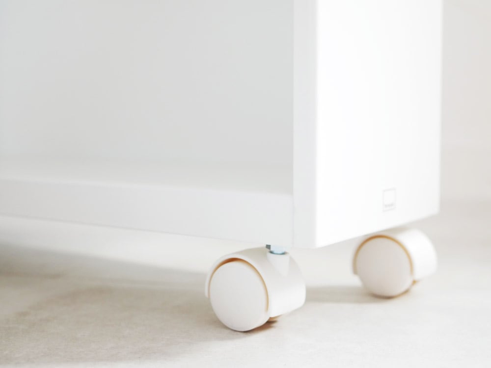 山崎製ハンドル付きスリムトイレラック