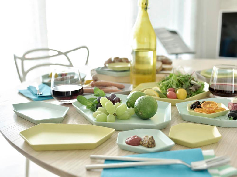 ideacoシマモリ白セラミックプレート