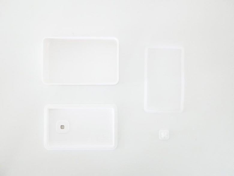 YAMAZAKI towerの白いバルブ付き密封バターケース