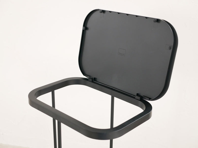 ルーチェ分別ゴミ袋ホルダー グレーのスチール製