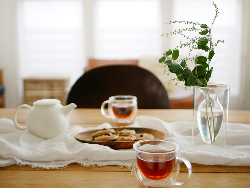 POSH LIVINGのガラス製フロートベース、直径8cm、高さ15cm