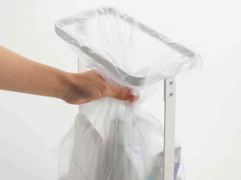 LUCE/ルーチェ分別ゴミ袋ホルダーの銀色製品