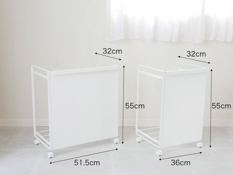 タワー／トスカの目隠し付き2分別ダストワゴン