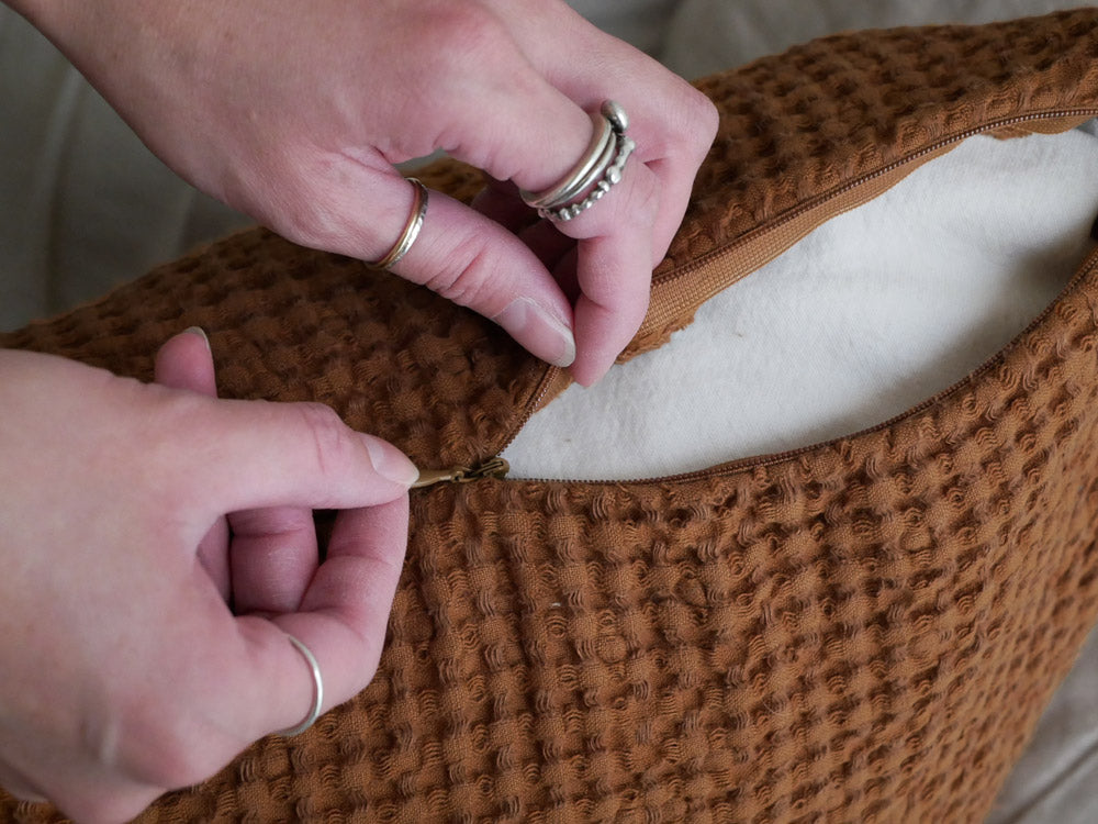 Magic Linenの受注生産ワッフルブランケット140x100cm