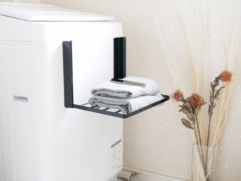 タワー製洗濯機横用折りたたみマグネット棚