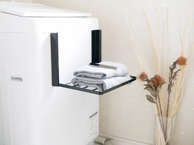 タワー製洗濯機横用折りたたみマグネット棚