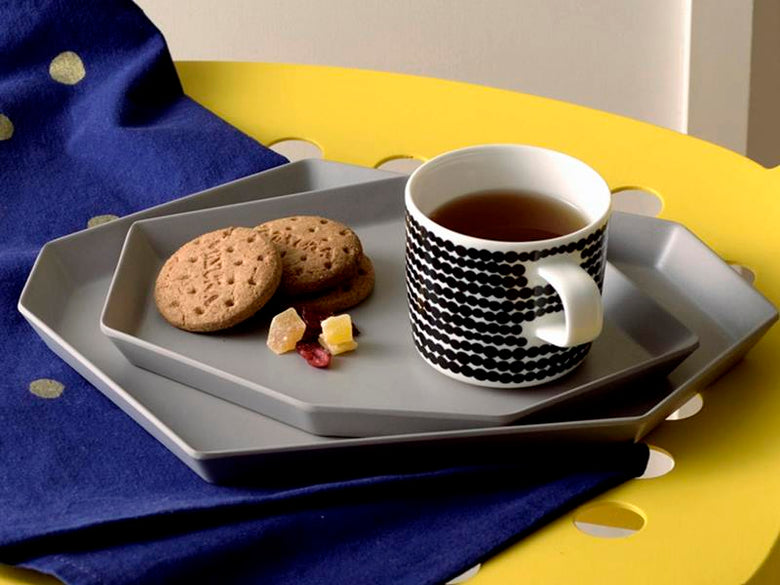 イデアコ シマモリプレート、バンブーメラミン製