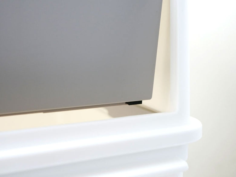 ライクイットの白色フロントオープントラッシュビン