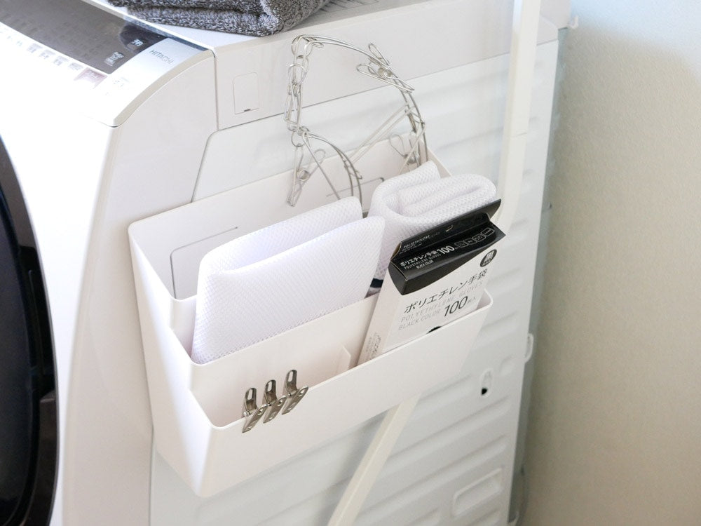 冷蔵庫横用マグネット収納ポケット3段