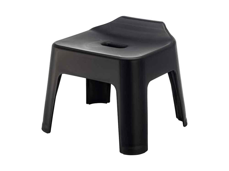 グレーのプラスチック製引っ掛け風呂イス