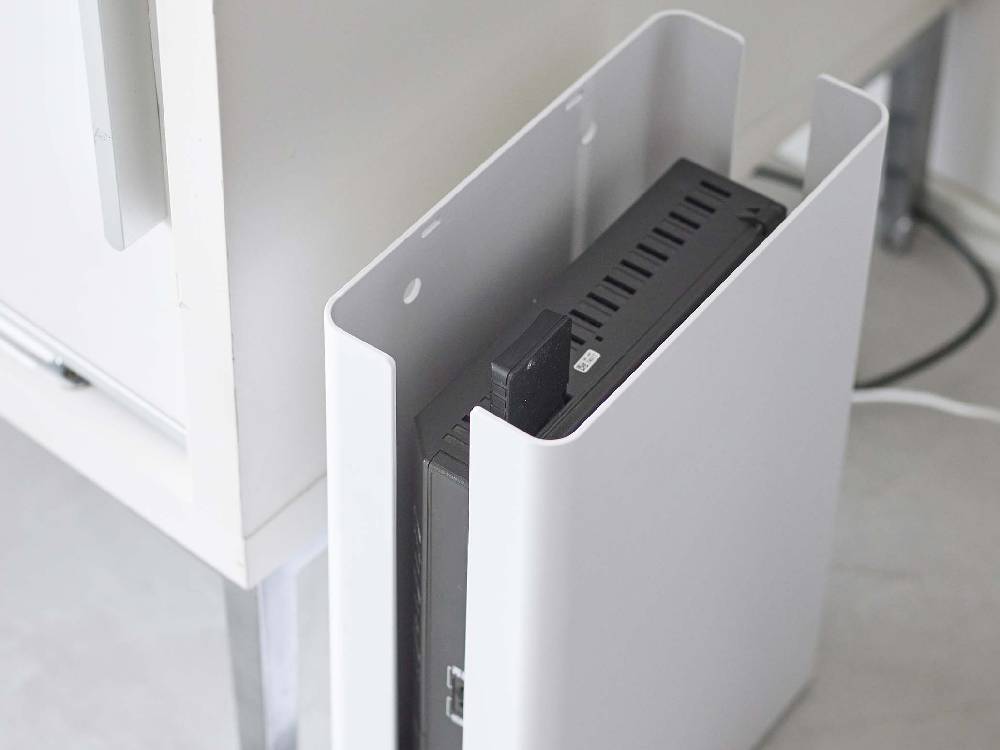 スマートの重ねられる黒色ロングルーター収納ケース