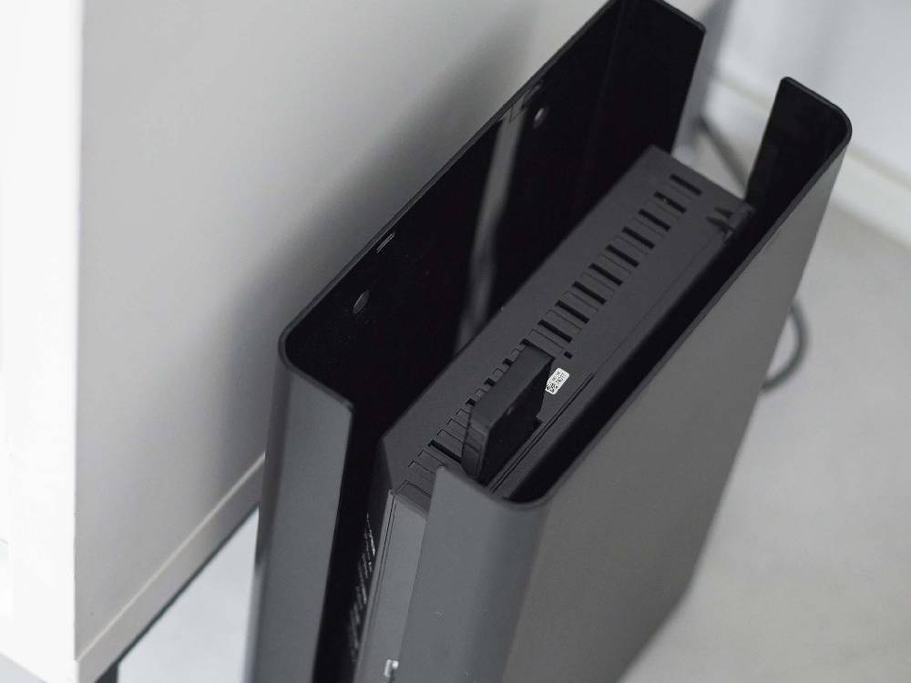 スマート製の重ねられる黒いルーター収納ケース