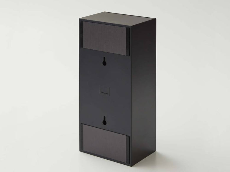 灰色のツーウェイ立体マスク収納キャビネット