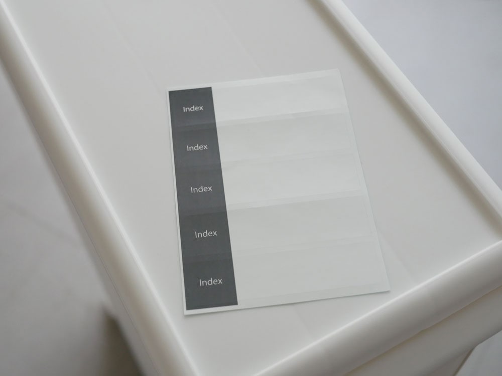 ライクイットのグレー4段スリムストレージキャスター付き