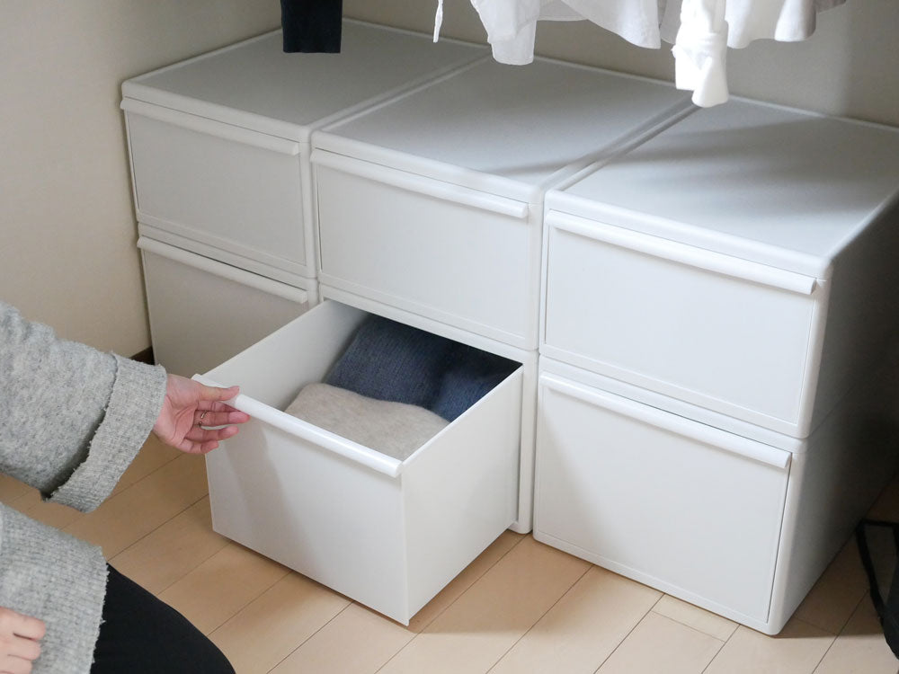 ライクイットの白色組み合わせ収納ケース