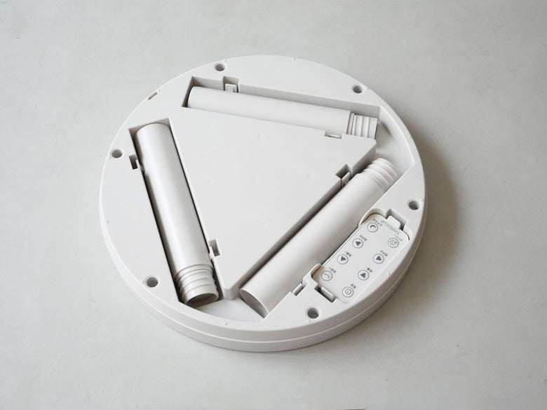 【THREE UP/スリーアップ】左右自動首振りスマート収納 DCリビングファン