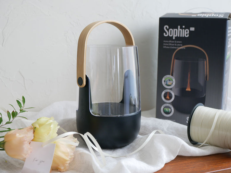 《ノベルティ付》【Stadler Form/スタドラフォーム】炎がゆらめくアロマディフューザー SOPHIE（エッセンシャルオイルランダム5種）