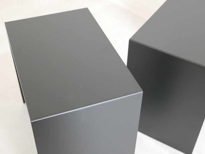 YAMAZAKI タワー収納ボックス上ラック グレー・シルバー 2個組