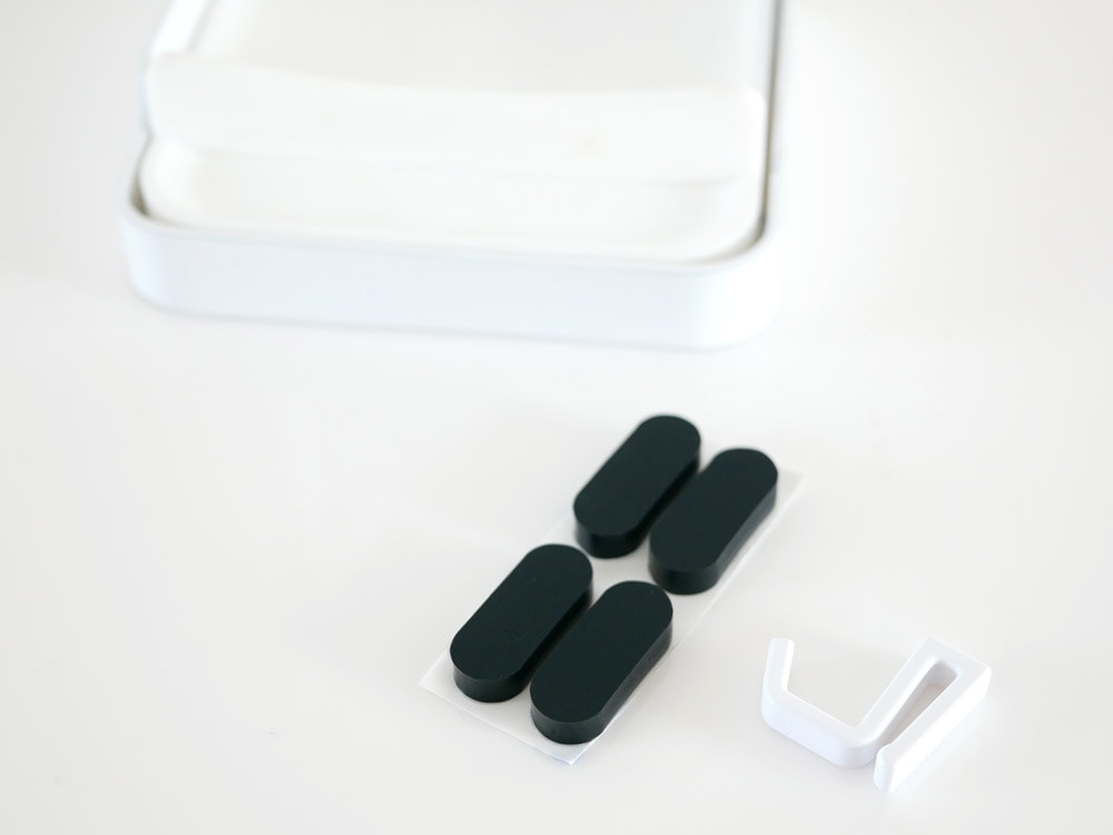 シルバー耐熱トレー付きヘアアイロンスタンド