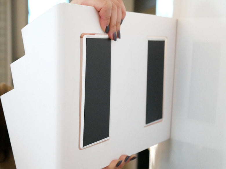 Yamazaki冷蔵庫横用3段マグネット収納ポケット