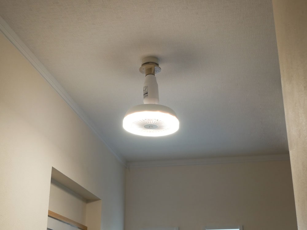 THREEUP人感センサー付銀色LEDサーキュレーションシーリングライト