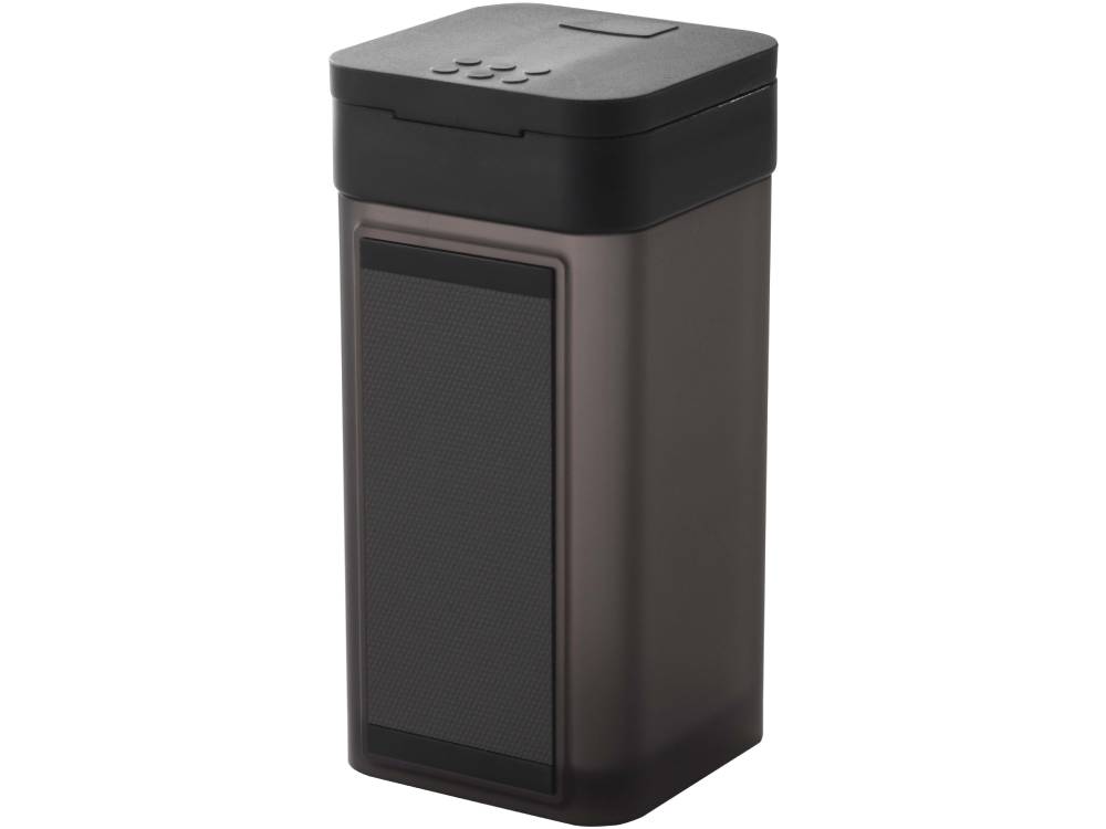 towerブランドの黒いマグネットスパイスボトル