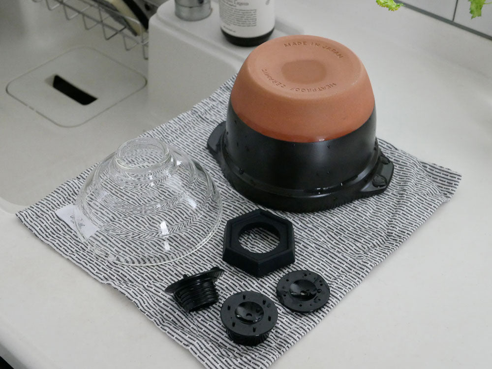 HARIOの『雪平』、IH対応ステンレス製ご飯釜でガラスフタ付き