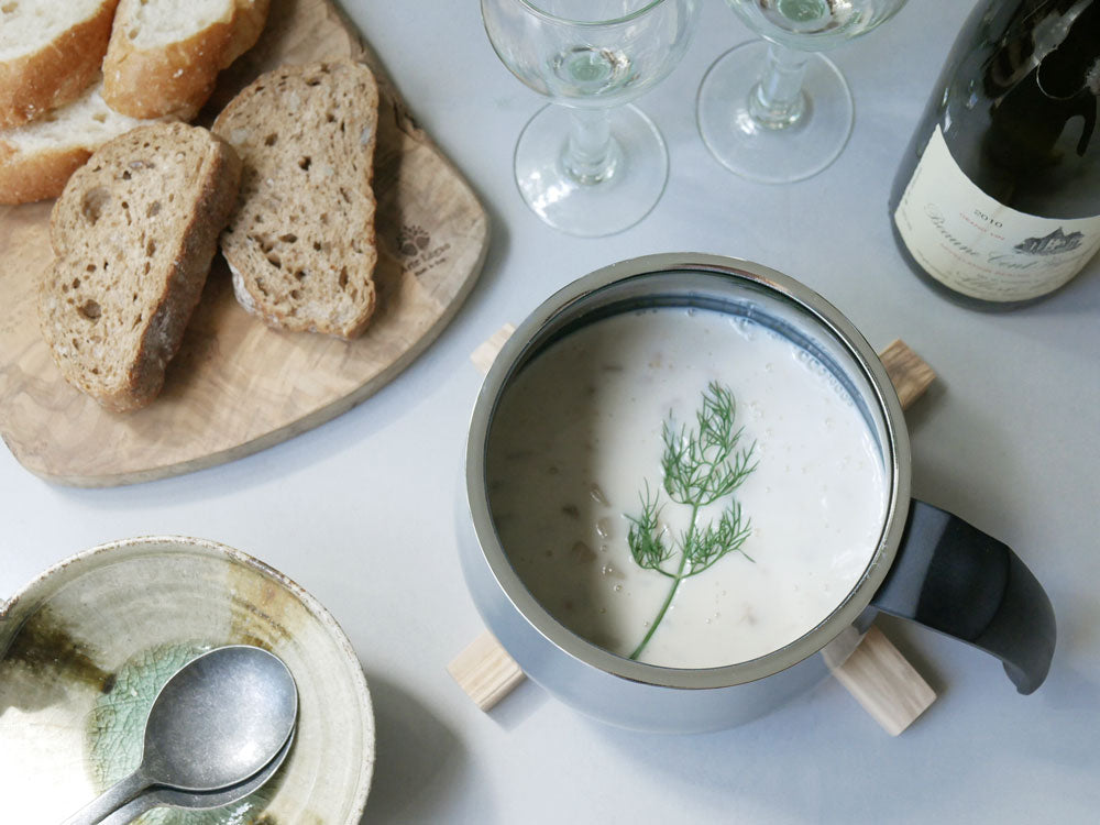 WMFフュージョンテック ミネラル マルチポット14cm、丸型取っ手と透明ガラス蓋を備えた調理用鍋