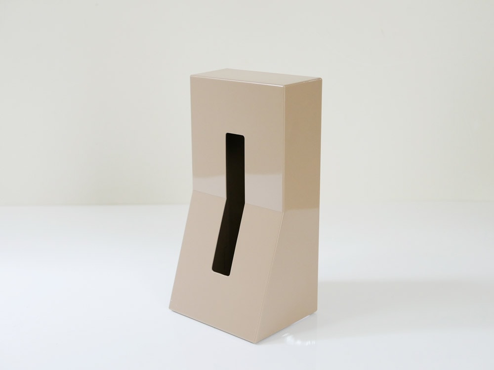 ABS樹脂とスチールのデュエンデ縦置きティッシュスタンド