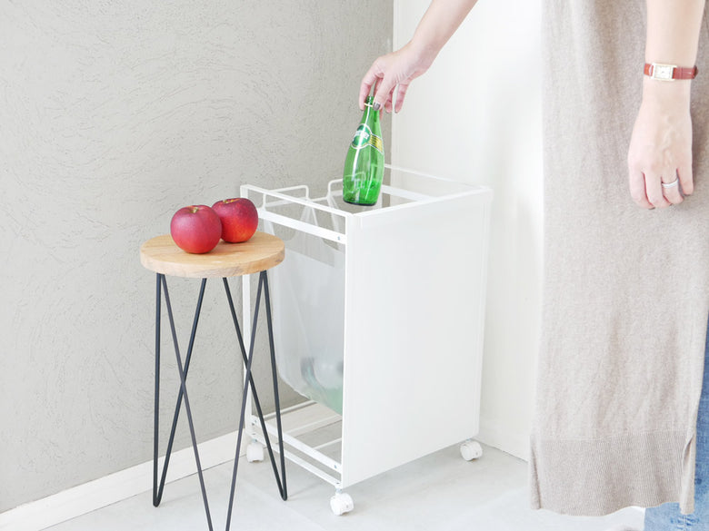 タワー目隠し分別ダストワゴン