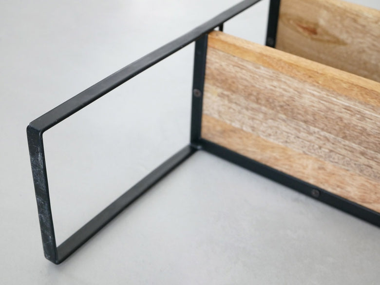 POSH LIVINGのマンゴーウッド製マルチラック